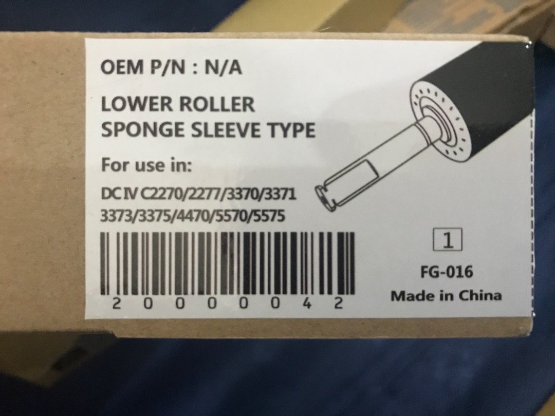Нижний прижимной ролик Lower Pressuer Roller (Sponge Sleeve) for Xerox DocuCentre-IV C2270/ C3370/ C3371/ C4470/ C5570/ C3373/ C3375/ C4475/ C5575 ( 008R13062, 008R13063 ). Фото №11