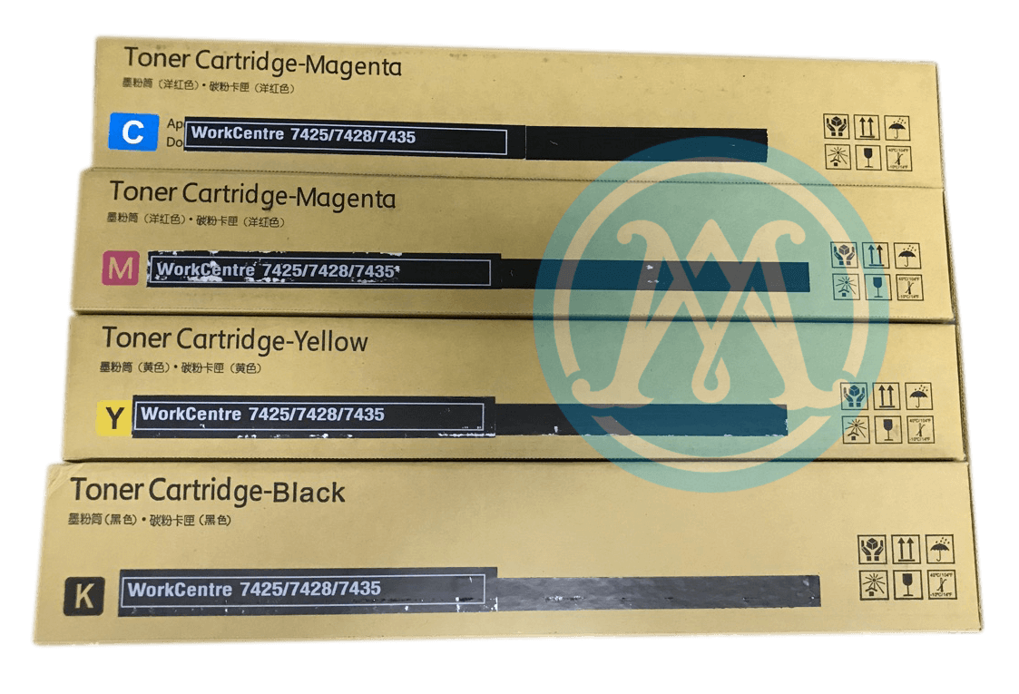 Комплект тонер картриджей для XEROX CMYK WC 7425/ 7428/ 7435 (006R01399 - 006R01401). Фото №4